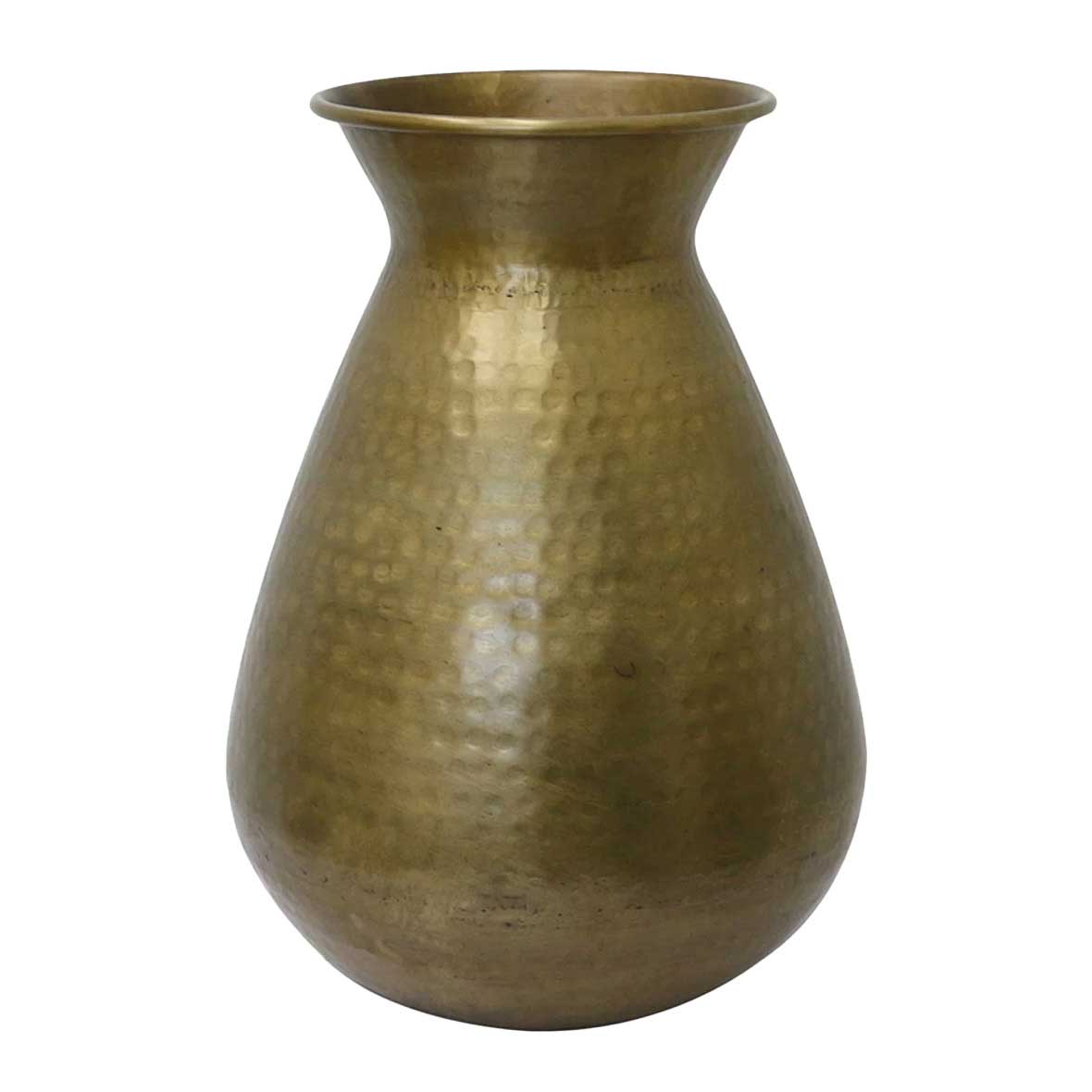 CC Interiors Basque Large Urn In Antique Brass Finish